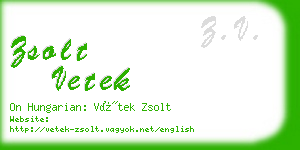 zsolt vetek business card